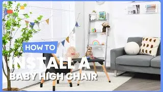 How to Install the 5-in-1 Baby Convertible Wooden High Chair | BB0484 #costway #howto