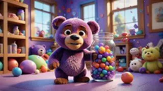 My Teddy Got Stuck in Jelly 🧸🍮 | Funny Kids Rhyme | Learning Song for Children