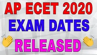 ap ecet 2020 exam dates released || ap ecet 2020 || latest update || bsd || telugu || tech