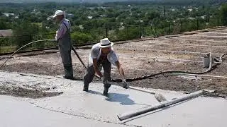 Вирівнювання та утеплення промислової покрівлі.