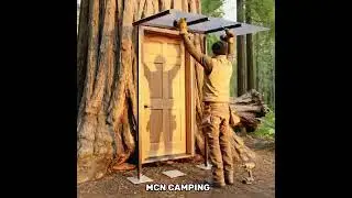 Nobody noticed this tree&hellip; until it became a house  (ASMR)#ASMRBuild #HiddenHome #TreeHouse #ForestLi