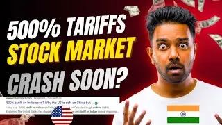500% Tariffs? On india 🇮🇳|stock market news|nifty prediction for tomorrow|live trading 