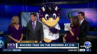 Dinger visits Denver7 morning news