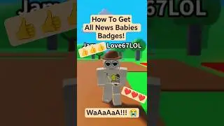 Getting All News Babies Badges In Sprunki Babies RP! #sprunki