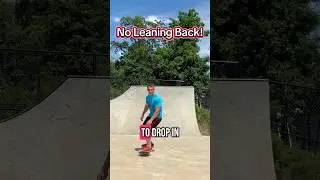 How to drop into a ramp on a skateboard