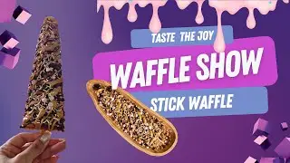 Chocolate Caramel Waffle Stick 🍫🔥 | The Ultimate Dessert Treat | Waffle Show &ndash; Sweetness Reloaded!