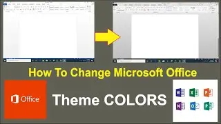 how to change Microsoft office theme Colors