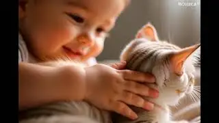 Happy Without a Reason ,Learn From Children# Song About Kindness, A Calm and Inspiring Song, cat