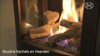 Dru Trio vrijstaande gaskachel met zijruiten