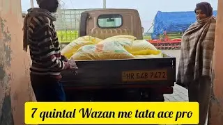 New tata ace pro bi-fuel!!aaj lekr aye uriya kheto k liye !!15 bags 45 kg weight 💪 👌 😋 😅 #automobile