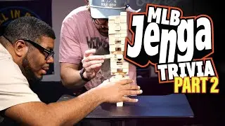 Who will make the tower fall?! | MLB Jenga Trivia pt: 2