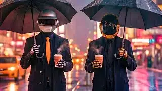 ☔ DAFT PUNK Rainy Night Funk Vibes &ndash; Chill Mix | Synthwave, vaporwave, Electronic Playlist