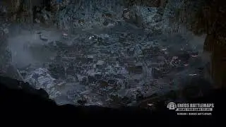 Ruined Underdark City - Garrison | Scenery Demo | Beneos Animated DnD TTRPG Foundry VTT Maps