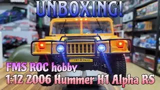 [RC CAR 알씨카]_ROC Hobby FMS 1:12 2006 Hummer H1 Alpha RS RTR Unboxing!(록하비 FMS 험머 개봉영상!)
