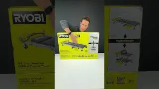 New RYOBI 2-in-1 Rolling Garage Seat + Mechanics Creeper! 🔧