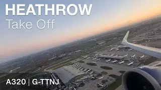 British Airways ✈ A320Neo G-TTNJ ✈ Heathrow Departure【4K】