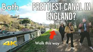 Bath City K&A Canal Walk Through | Narrow Boat Virtual Walking Tour in 4K POV First Person Episode 8