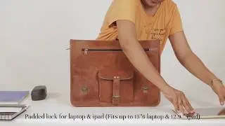 Western Handmade Leather Laptop iPad Messenger Bag |  Western Radiant.com | Amazon.com |