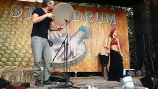 Андрей Танзю и Карина Клавихо на ЭТНО DRUM FEST 2019 open air