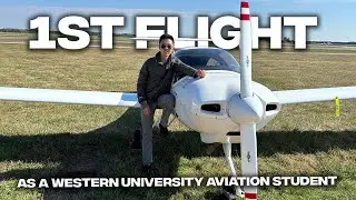 My First Flight as a Western University Commercial Aviation Management Student!