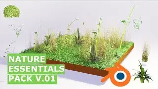 nature essentials in blender 2.8 how to model plants free course