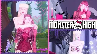 Создаём Эбби Боминейбл и Дракулауру из Monster High в Sims 4 | CAS Collab