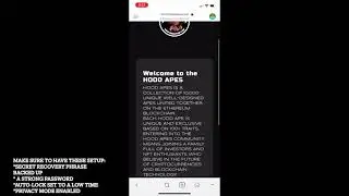 Metamask Mobile Basic Security Settings