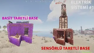 Raid yemeyen base ve elektrikli sens&ouml;rl&uuml; taret sistemi nasıl yapılır!!! RUST