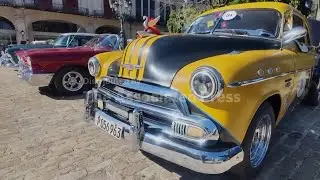 Cuba&rsquo;s iconic vintage cars parade through the streets of Havana