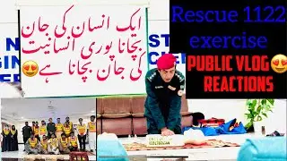 How to handle  emergencies situations 😍rescue 1122 activities in our university 😍#vlogs #urdu #love