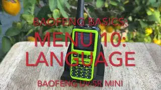 Меню 10: Язык на Baofeng UV-5R Mini