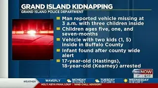 Three children rescued after kidnapping in northeast Grand Island