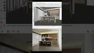 Interior Kitchen preset enscape settings #enscapeforsketchup #tutorial #interiordesign #architecture