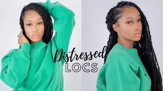 DIY: Freetress distressed crochet locs