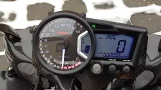 Koso RX2 idle and running Ducati 998