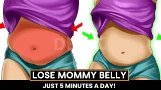 Lose Mommy Belly! 🔥 Just 5 Minutes a Day #losebellyfat #bellyfat #bellyfatloss #belly #video