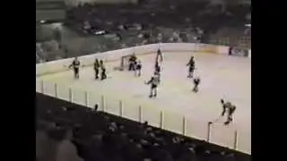 Lumberjacks beat Saginaw 5 to 4 in O/T in the 1986 Turner Cup semi-final game 1 (May 1 1986)