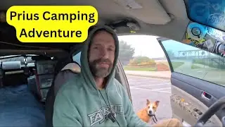 Car Camping in a Casino Parking Lot with My Dog | Budget Prius Camping Adventure