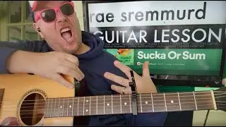 How To Play Sucka or Sum - Rae Sremmurd Guitar Tutorial (Beginner Lesson!)