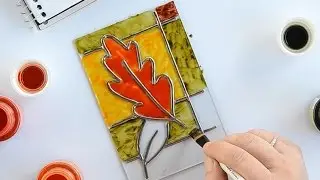Autumn Leaves Stained Glass Project