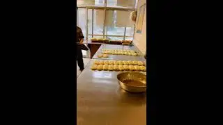 Making Golden Bread Dough Muslim Halal Food in China
