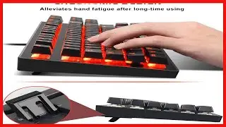 Mechanical Gaming Keyboard - MK1 RED LED Backlit Mechanical Keyboards - Small Compact 87 Key Metal
