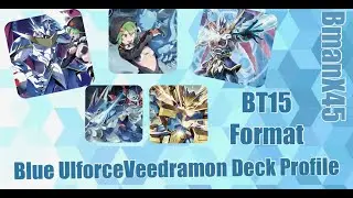 Digimon TCG: Blue UlforceVeedramon Deck Profile BT15 Format