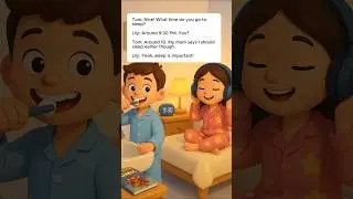 Speak English about Your Night Routine   | Easy Dialog for Beginners and Kids