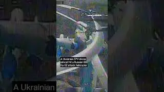 So Close! Ukrainian FPV Drone Almost Hit Russian Ka-52 Attack Helicopter #warinukraine #drone