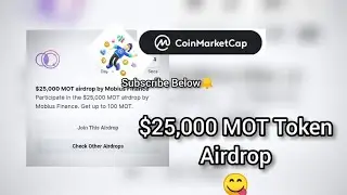 $25k😍 Mobius Fianance MOT Token Airdrop Coinmarketcap - Today Airdrop (Coinmarketcap Mobius Finance)