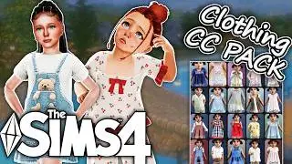 sims 4 kids CAS cc folder infant toddler children clothing shoes / ALL IN ONE CC PACK The Sims 4