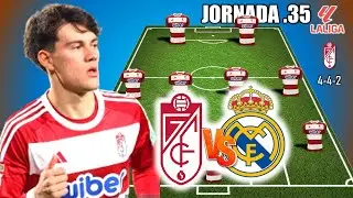GRANADA FC VS REAL MADRID | GRANADA POTENTIAL STARTING LINEUP  LA LIGA 2024 JORNADA 35