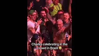 Celebrating with the Brazilian crowd #UFCRio