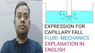 Expression For Capillary Fall or Capillary Depression(Explanation in English)